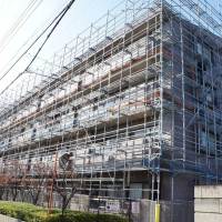 株式会社BRAST（ブラスト）/ 足場工事、中層物件、本足場、2013年のイメージ